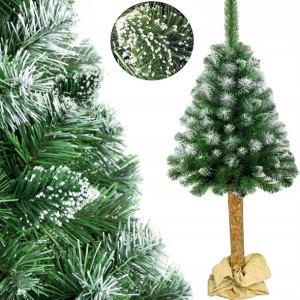 Sosna diamentowa 220cm Eco choinka sztuczna na naturalnym pniu