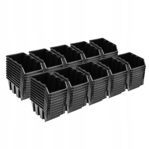 Pojemniki Warsztatowe | Zestaw 100 szt. NP10 BLACK