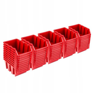 Pojemniki Warsztatowe | Zestaw 50 szt. NP8 RED