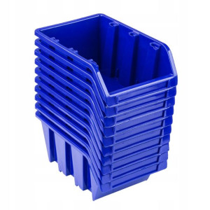 POJEMNIK ORGANIZER KUWETA 10x NP4 niebieskie