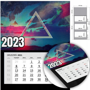 KALENDARZ Trójdzielny Ścienny 2023 ARTYSTYCZNE Wz