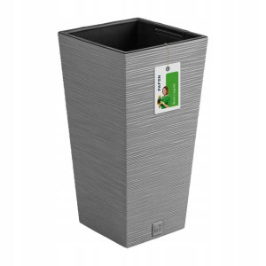 Doniczka na kwiaty Donica Furu DFSH265 Szara beton