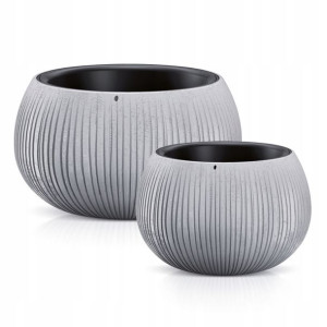 Donica Bowl Kula Beton DKB370 240 Zestaw 2w1