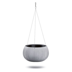 Donica Wisząca Bowl Kula Beton DKB370WS z wkładem