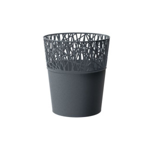 Ażurowa Doniczka Osłonka LACE DCIT160 grafit