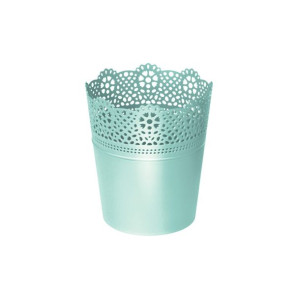 Ażurowa Doniczka Osłonka LACE DLAC180 pistacja