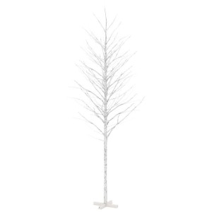 Brzoza z oświetleniem, 672 ciepłe białe LED, 400 cm