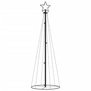 Choinka stożkowa, 108 zimnych białych LED, 70x180 cm