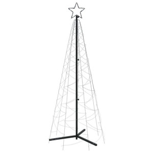 Choinka stożkowa, 200 zimnych białych LED, 70x180 cm