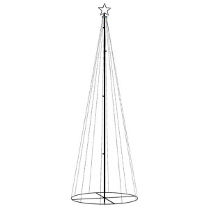 Choinka stożkowa, 310 zimnych białych LED, 100x300 cm