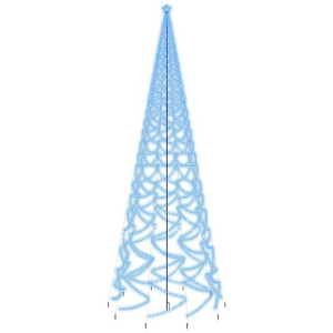 Choinka z kołkiem gruntowym, 3000 niebieskich LED, 800 cm