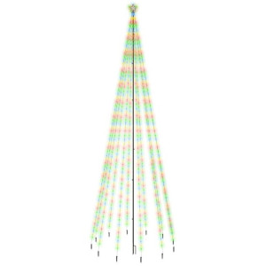 Choinka z kołkiem gruntowym, 732 kolorowe LED, 500 cm