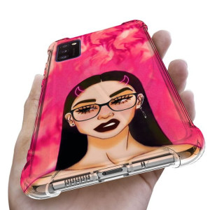 Etui Antishock do SAMSUNG A41 Kwiaty Flower Wzory