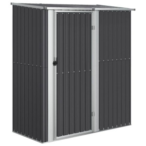 Szopa ogrodowa na rowery, antracytowa, 180,5x97x209,5 cm, stal