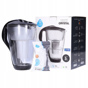 Dzbanek filtrujący szklany Dafi Crystal 2L LED