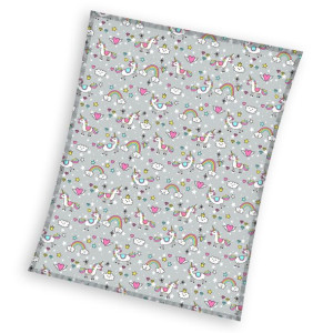 Ciepły KOC duży 130x170cm JEDNOROŻCE Unicorns