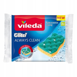 Zmywak wiskozowy VILEDA Glitzi Always Clean 2 szt