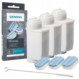 3x Filtry+tabletki Odkamieniające Siemens Tz80002