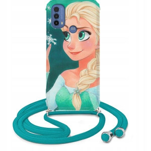 Etui Crossbody Do MOTOROLA E40 Turkus Bajki Wzory