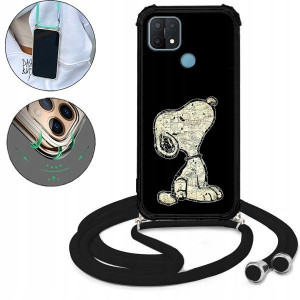 Etui Crossbody Do OPPO A15S Bajki Kreskówki Wzory