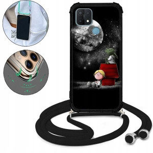 Etui Crossbody Do OPPO A35 Bajki Kreskówki Wzory