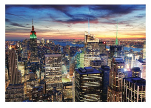 Fototapeta MIASTNO NOCĄ New York Do Salonu 312x219