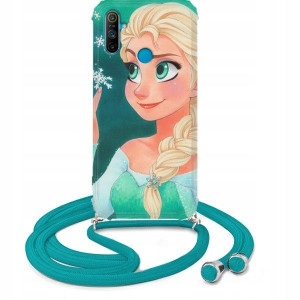 Etui Crossbody Do REALME C3 Turkus Bajkowe Wzory