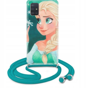 Etui Crossbody Do SAMSUNG A51 Turkus Bajkowe Wzory