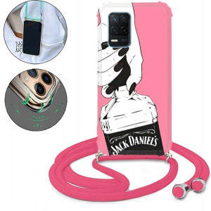 Etui Crossbody Róż Do REALME V13 5G Bajki Wzory
