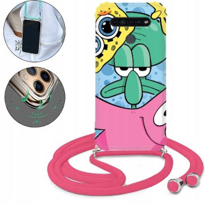 Etui Crossbody Różowy Do LG K41S Bajki Mix Wzorów