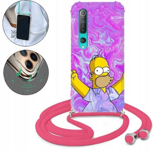 Etui Crossbody Różowy Do XIAOMI MI 10 Bajki Wzory