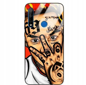 Etui Glass Do HUAWEI NOVA 5i Bajki Kreskówki Wzory