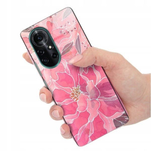 Etui Glass Do Huawei Nova 8 Pro Pastelowe Wzory