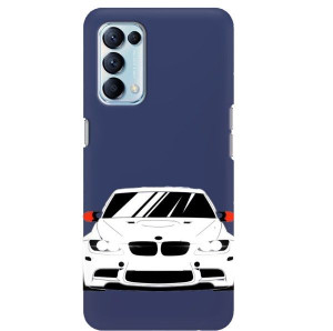 Etui Matowe Granat OPPO RENO 5K Motoryzacja Wzory