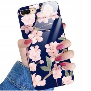 ETUI GLASS do IPHONE 7 PLUS Kwiaty Wiosenne Wzory