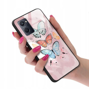 Etui Glass do REALME 9I Butterfly Motyle Wzory