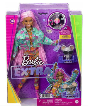LALKA BARBIE EXTRA lalka + myszka + akcesoria