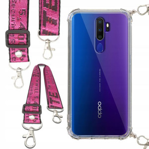 Etui Anti-Shock Ze Smyczą Różowa Do OPPO A11 Case