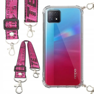 Etui Anti-Shock Ze Smyczą Różowa Do OPPO A72 5G