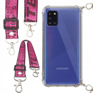 Etui Anti-Shock Ze Smyczą Różowa Do SAMSUNG A31