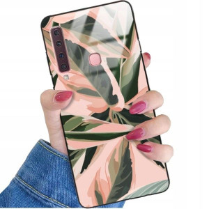 ETUI GLASS do SAMSUNG A9 2018 Kwiaty Wiosna Wzory