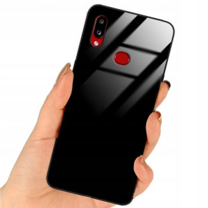 Etui Black Case Glass Do SAMSUNG A10s Ochronne Top