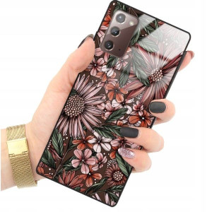 ETUI GLASS do SAMSUNG NOTE 20 Kwiaty Damskie Wzory