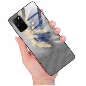 ETUI GLASS do SAMSUNG S20 PLUS 5G Pióra Boho Wzory
