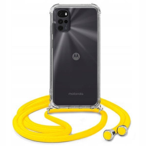 Etui Crossbody Do MOTOROLA G22 4G Żółty Sznurek