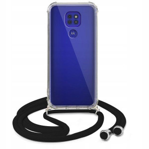 Etui Crossbody Do MOTOROLA G9 Czarny Sznurek Case