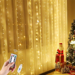 Kurtyna Mikro Led Drucik 3x3m Lampki Sople Pilot Biały Ciepły
