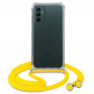 Etui Crossbody Do SAMSUNG M23 5G Żółty Sznurek