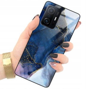 ETUI GLASS do XIAOMI 11T Gold Glamour Rose Wzory