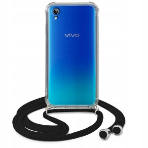 Etui Crossbody Do VIVO Y91C 2020 Czarny Sznurek